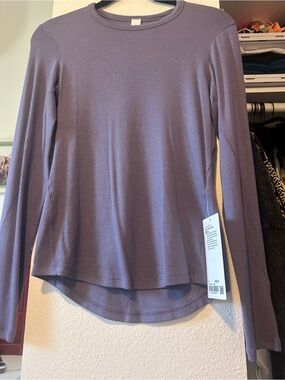 Lululemon hold tight long sleeve grape mist
